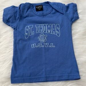 Luxe Kids Royal Blue St. Thomas U.S.V.I. Graphic Tee